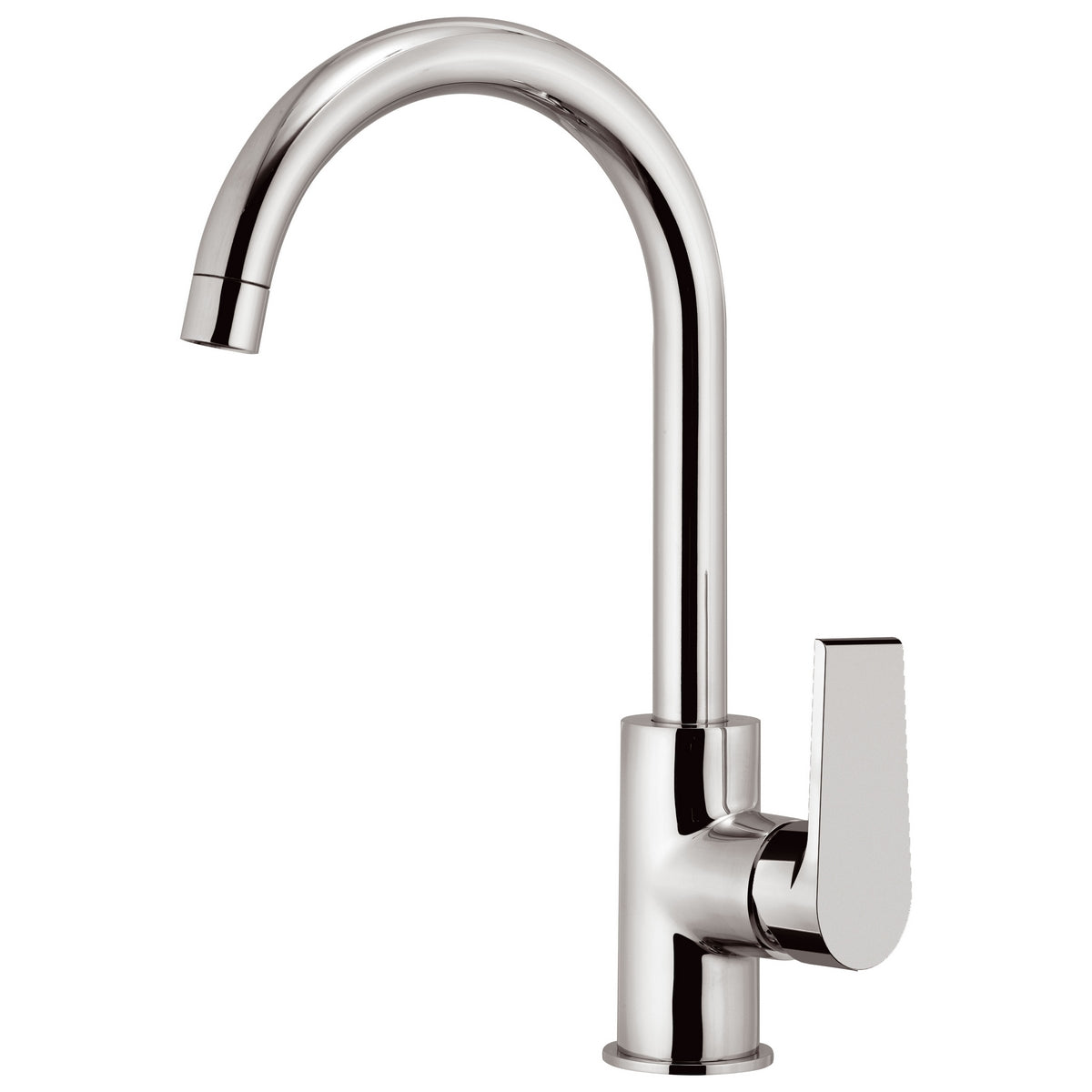 Mitigeur d'évier à bec haut chrome Artic