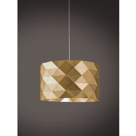 Nouvelle Suspension Or 5 Lumières en Métal Chromé Cm. 40x25h