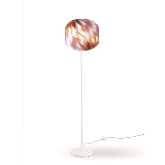 Lampadaire avec base et tige en métal rose en métal Cm. 40x170h