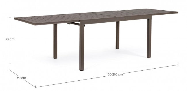 Table extensible Pelagius café 135-270X90 Cod.0663176