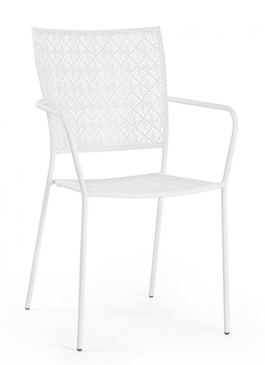 4x Chaise C-Br Lizette Blanc