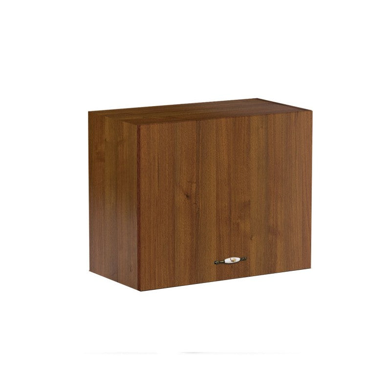 Élément mural de sur-hotte antique en noyer avec porte de cuisine 60x32xh49 cm