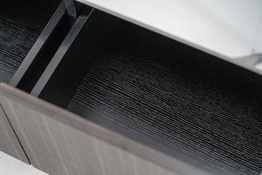 Meuble TV noir-ébène 400 cm x 1800 cm H. 450 cm