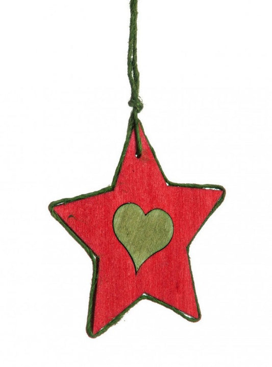 12x Pendentif Coeur Étoile Bormio