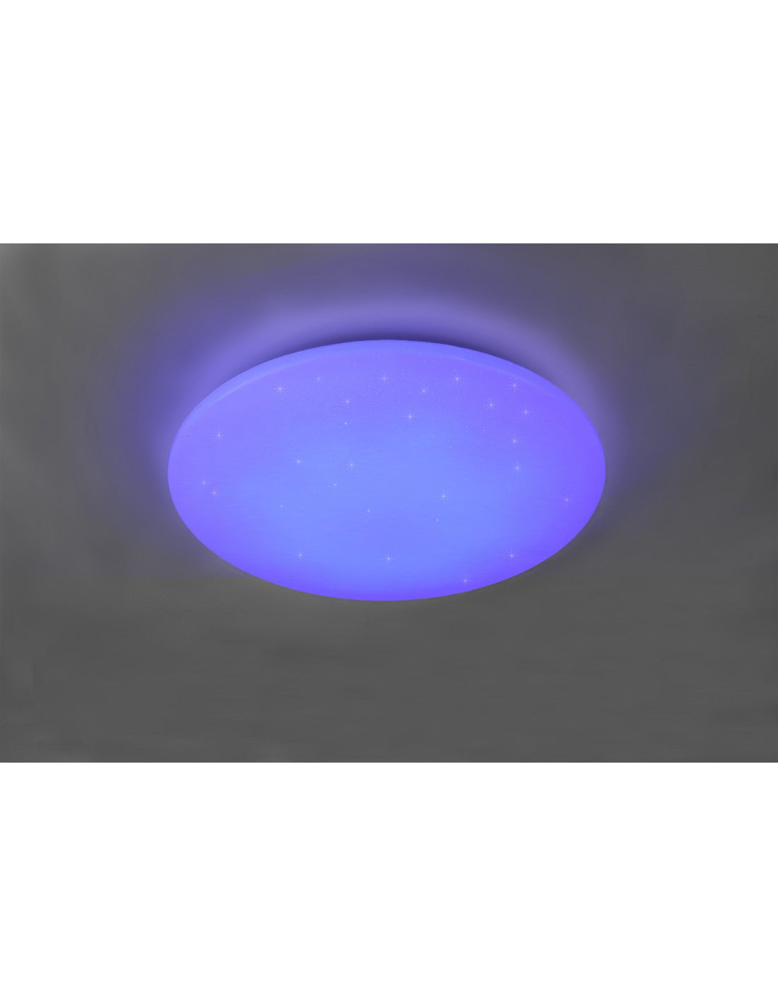 Fara Plafonnier Rond Moderne LED RGB Dimmable Blanc Ø60 cm Trio Lighting