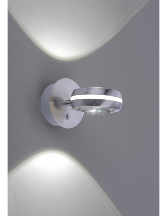 Applique Vista LED Orientable Dimmable Rgbw Nickel Ø11 cm Trio Lighting