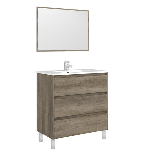 Armoire de salle de bain Dakota/Drake 3 tiroirs (à assembler)
