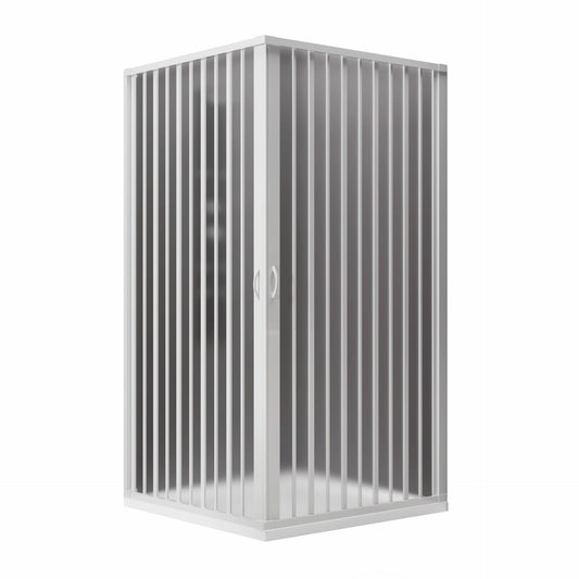 Cabine de Douche 2 Côtés Avec Pliage Réduit. Ligne Rosy Plisse' Mod.