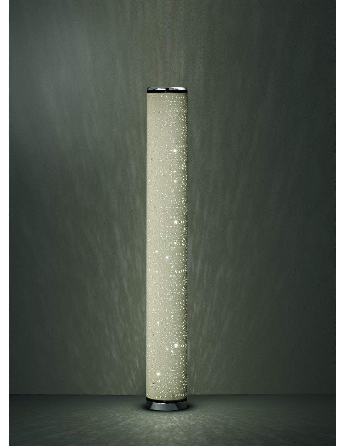 Lampadaire LED Tico moderne H103 cm Tissu Blanc Trio Lighting