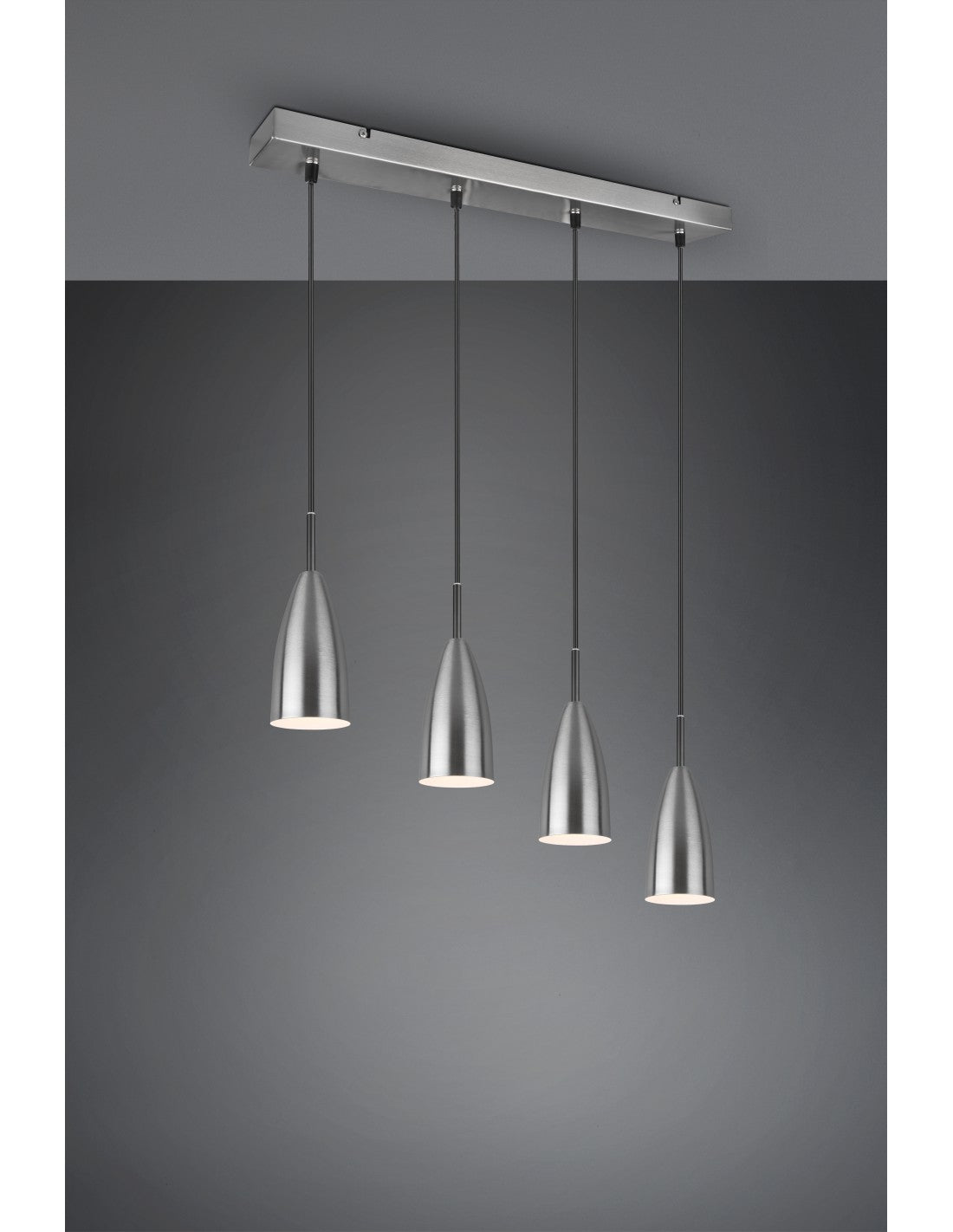 Lustre Linéaire Farin Island 4 Lumières Nichel Trio Lighting