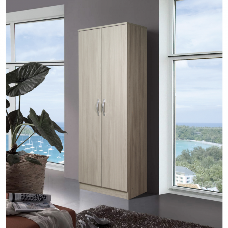 Étagère à chaussures 2 portes 5 étagères 71 x 38 x 182h cm Kit