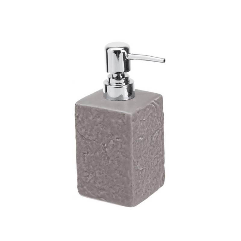 Distributeur de savon gris de la série Petra
