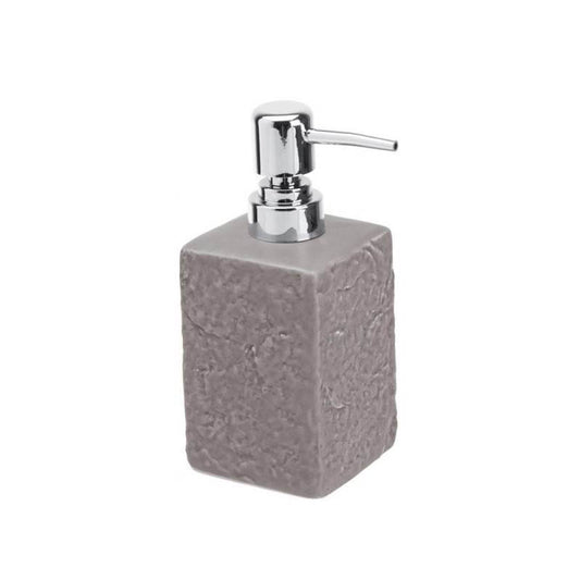 Distributeur de savon gris de la série Petra