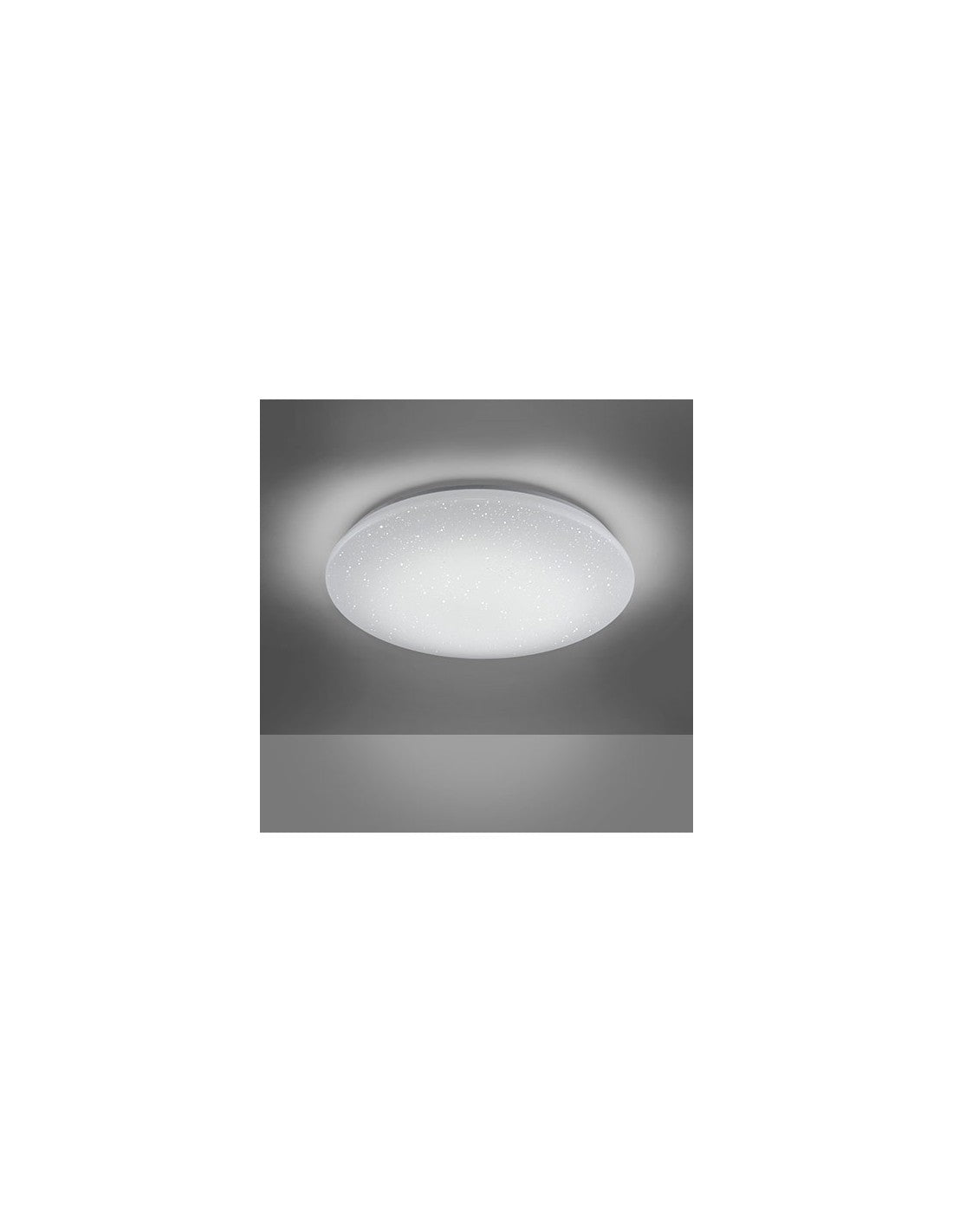 Plafonnier LED RGB moderne effet ciel étoilé Charly Blanc Ø50 cm Trio Lighting
