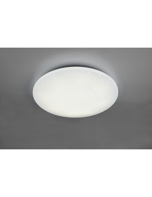 Fara Plafonnier Rond Moderne LED RGB Dimmable Blanc Ø60 cm Trio Lighting