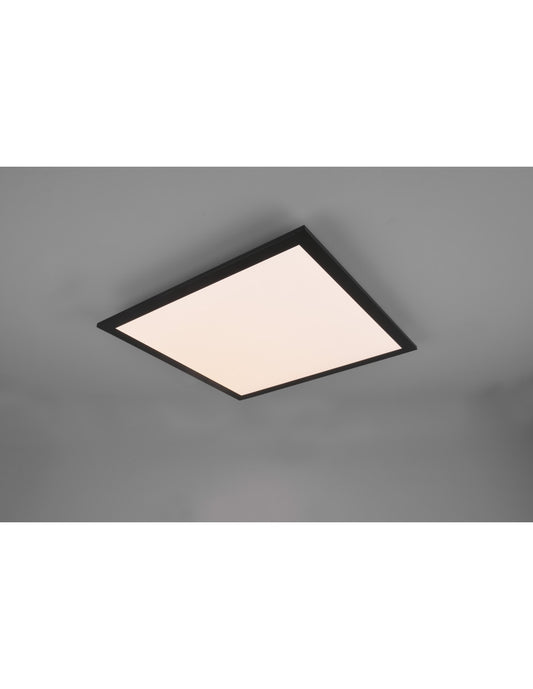 Plafonnier Carré Gamma Noir LED Multifonction Trio Lighting
