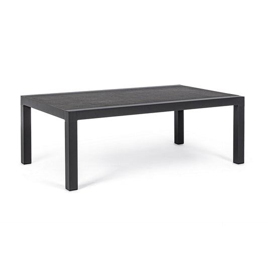 Table basse Kledi en aluminium anthracite 120x70x43h cm