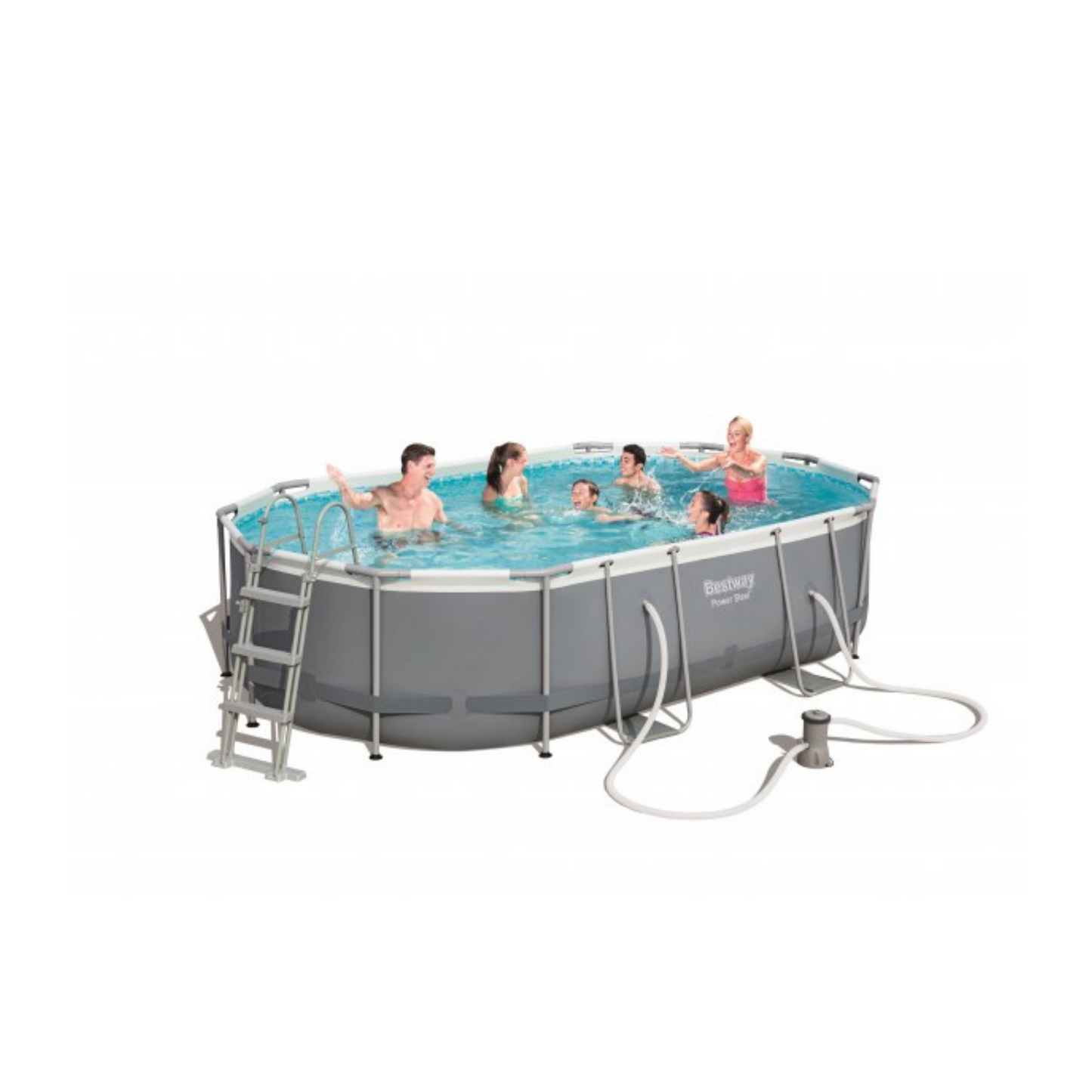 Piscine Ovale C-Tel avec Pompe 88X305X107 Mod.56448