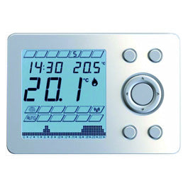 Chronothermostat électronique hebdomadaire numérique blanc