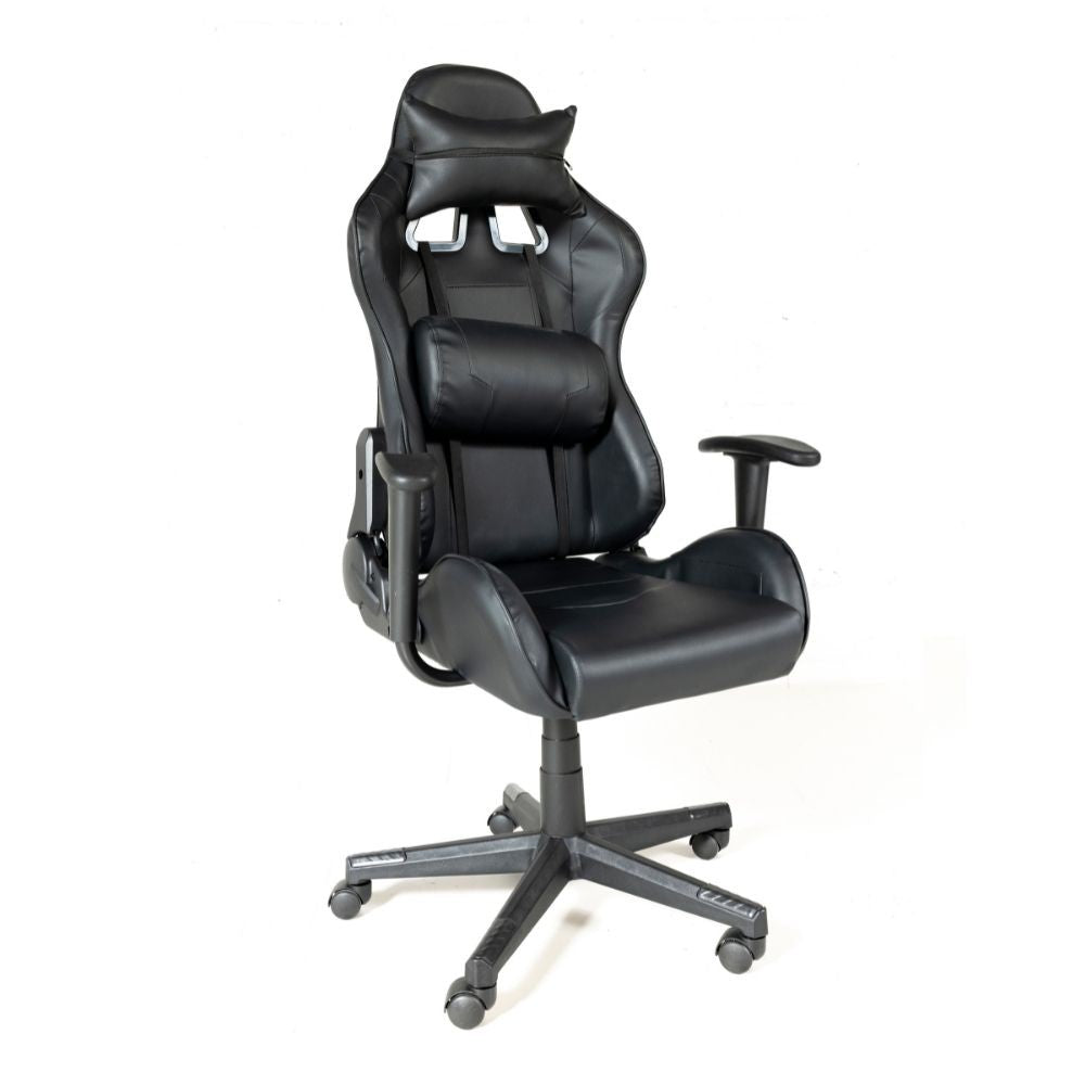 Fauteuil gaming noir Spoutnik avec structure en acier