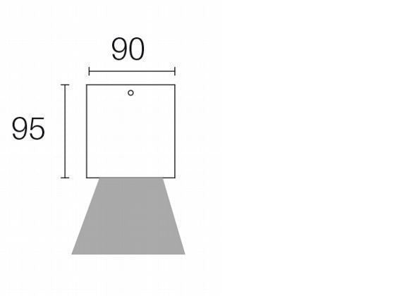 Spot de plafond 6W LED 3000K blanc ligne lula