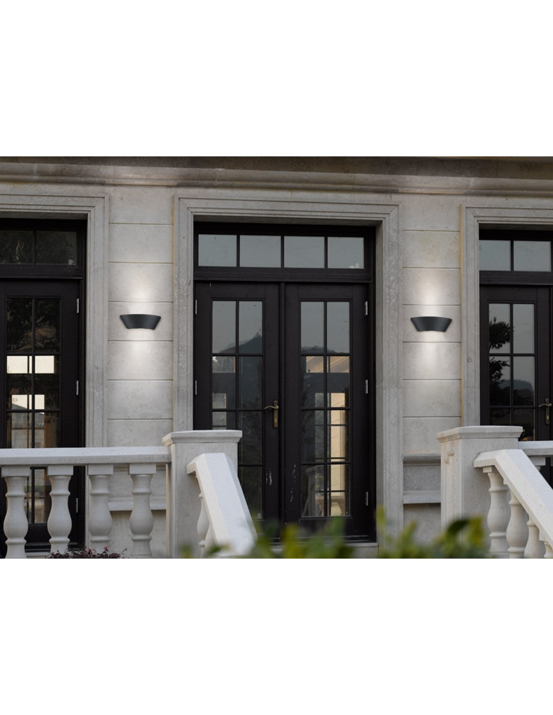 Applique LED Double Émission pour Extérieur Sacramento IP54 Anthracite Trio Lighting