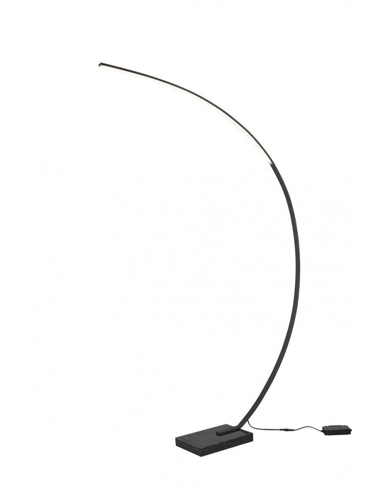 Lampadaire Arco Noir Bangkok Led Dimmer Trio Lighting
