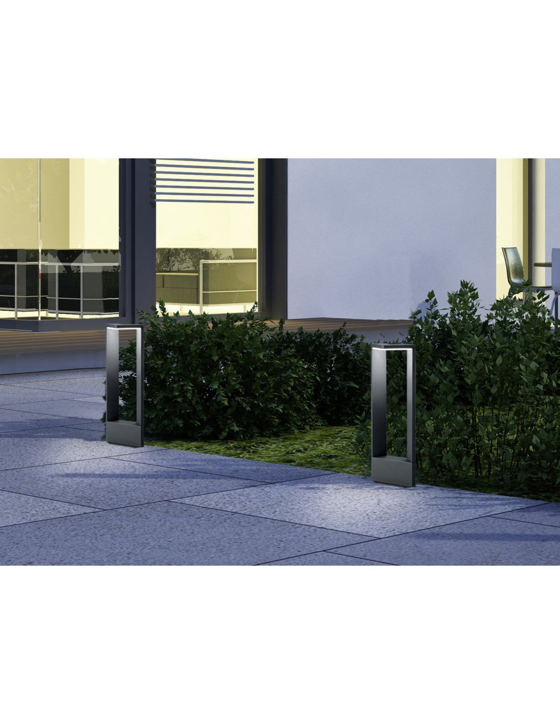 Borne d'extérieur LED Anthracite Ganges IP54 Trio Lighting