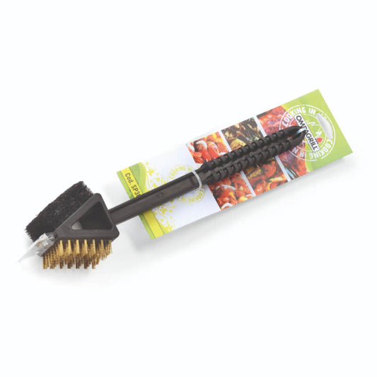 Brosse pour barbecue double face Ompagrill 36 cm