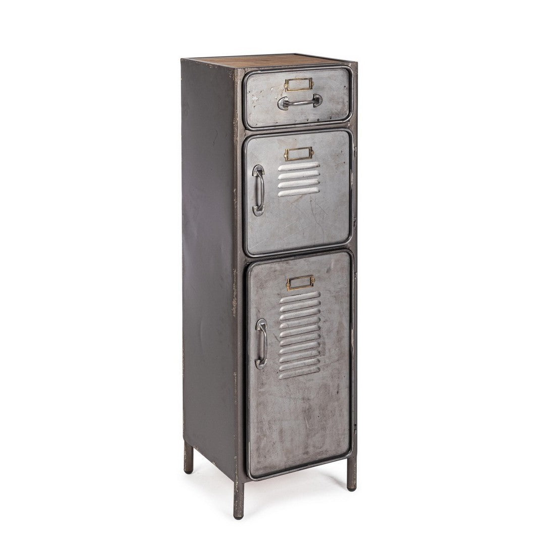 Commode Store avec 2 portes et 1 tiroir de style industriel, 109h cm
