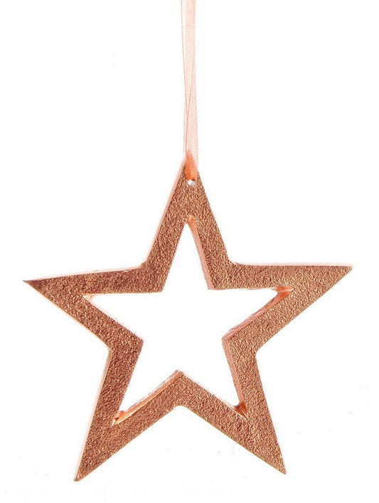 12x Pendentif étoile en cuivre Amarante L