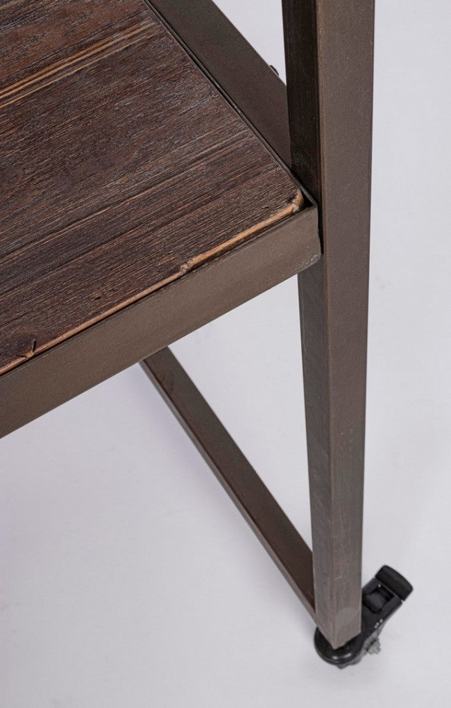 Table de présentation industrielle avec toit 180x220h cm