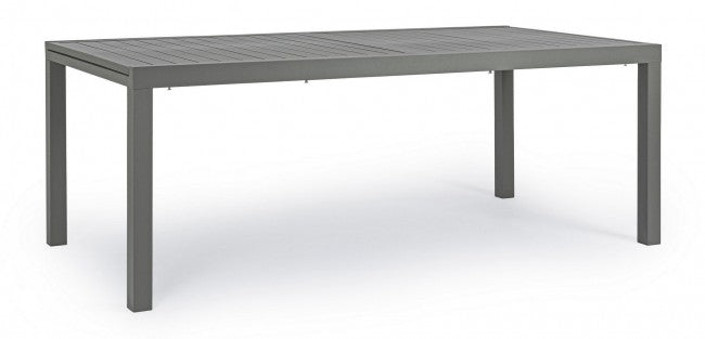 Table d'extérieur HILDE en aluminium Anthracite Extensible 200-300x100x h75 cm