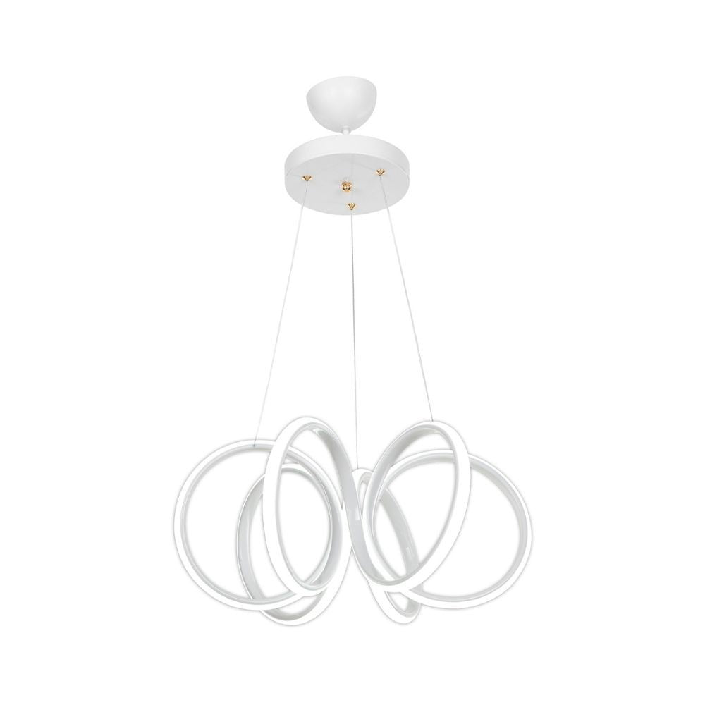 Suspension LED blanche en forme de spirale Ilya MDL4439