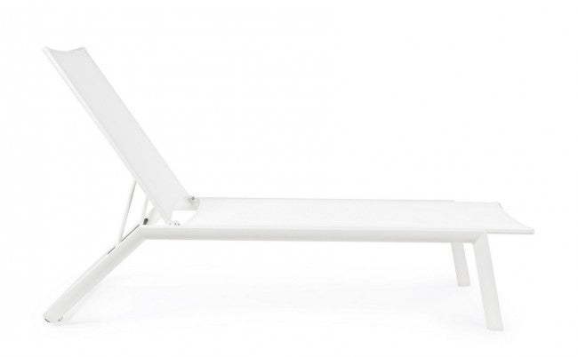 Bain de soleil Cruise en aluminium avec roues blanches