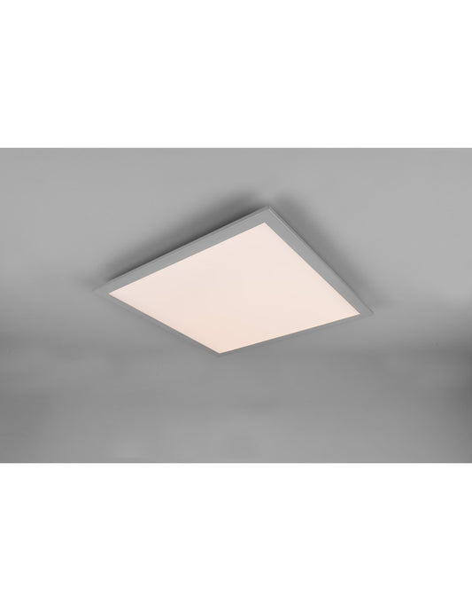 Plafonnier carré Gamma Aluminium LED Multifonction 45x45 cm Trio Lighting