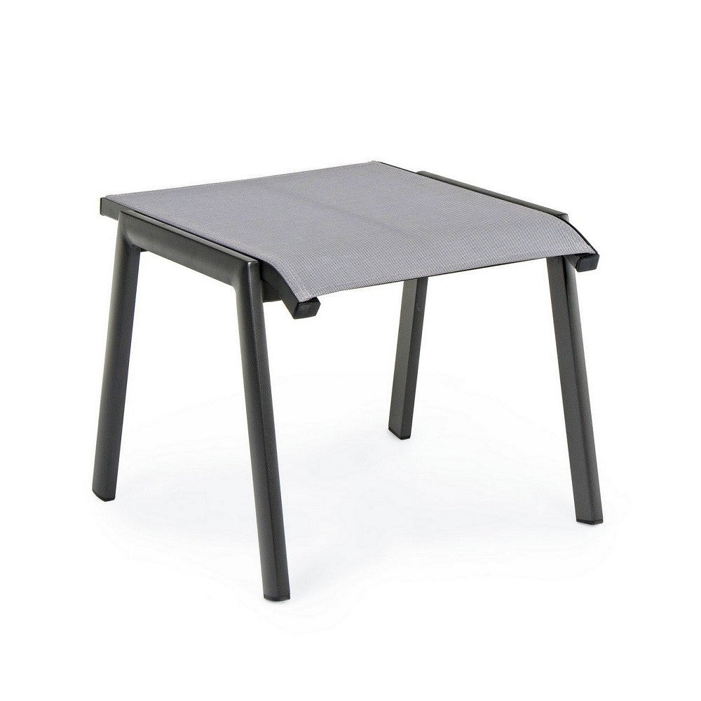 Repose-pieds salon de jardin aluminium anthracite Cruise 53 x 51 x 44 cm