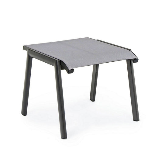 Repose-pieds salon de jardin aluminium anthracite Cruise 53 x 51 x 44 cm