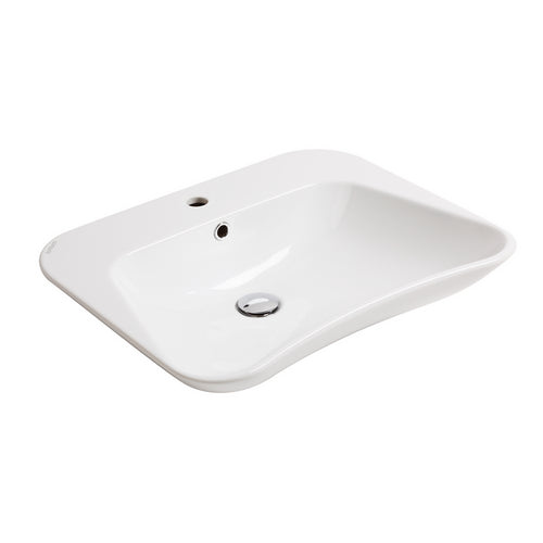 Lavabo ergonomique monotrou Evolution 62 cm