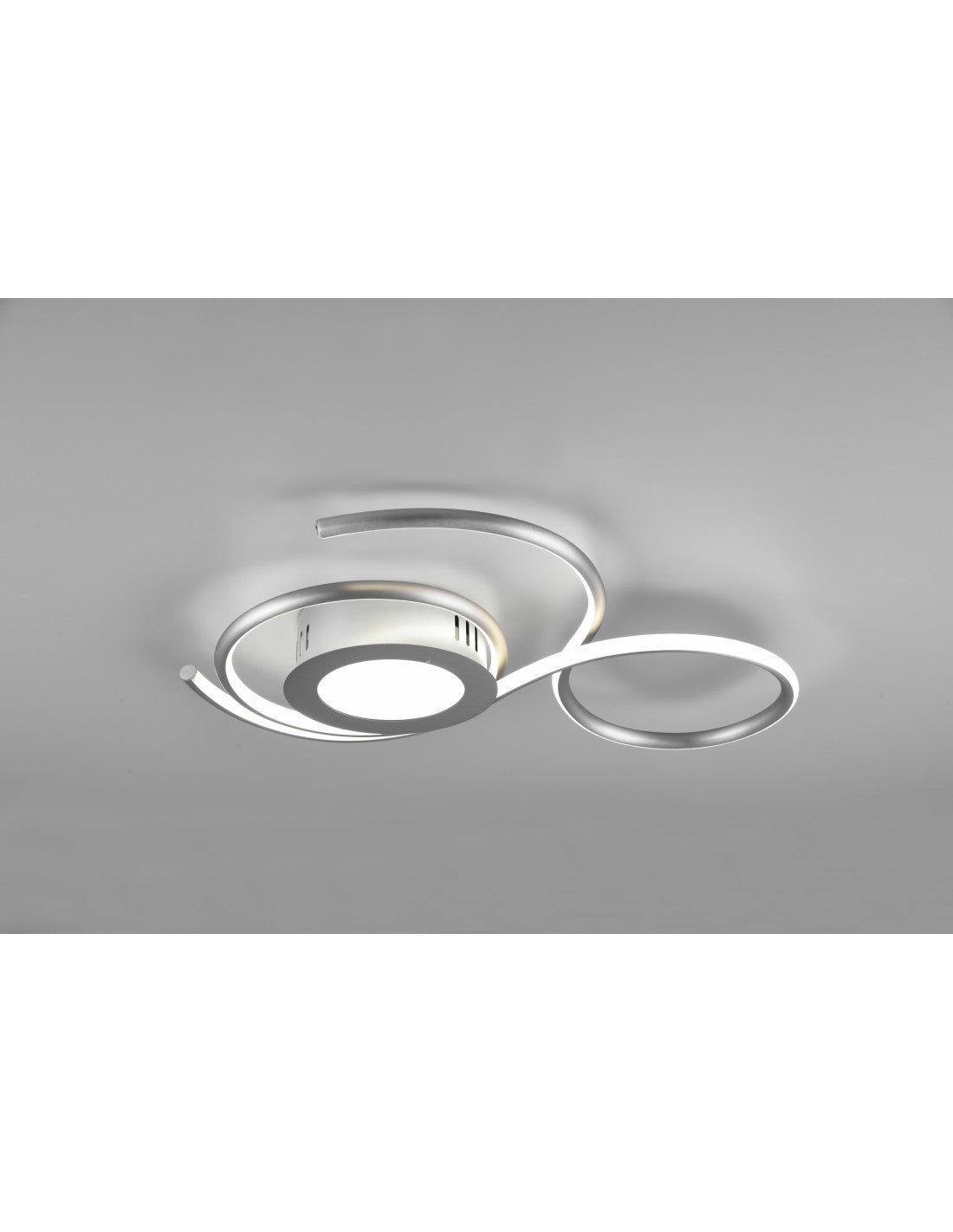 Plafonnier moderne à variateur LED pour salon Jive Nichel Trio Lighting