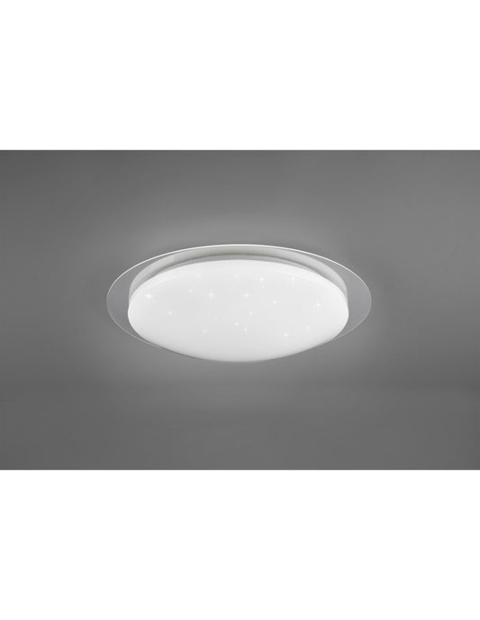Plafonnier LED RGB Bilbo Moderne Dimmable Ø48 cm Blanc Trio Lighting