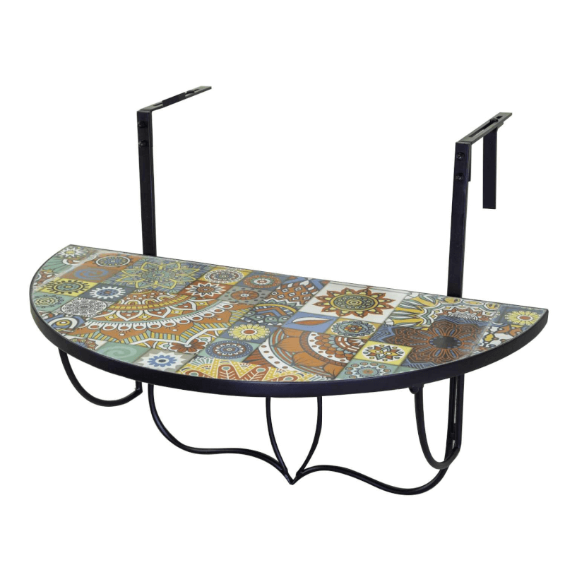 Etagère mosaïque en métal Galatone cm74x38/61h57