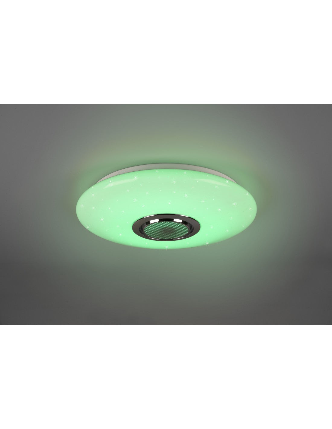 Plafonnier LED moderne RGBW Bluetooth musique blanc Trio éclairage
