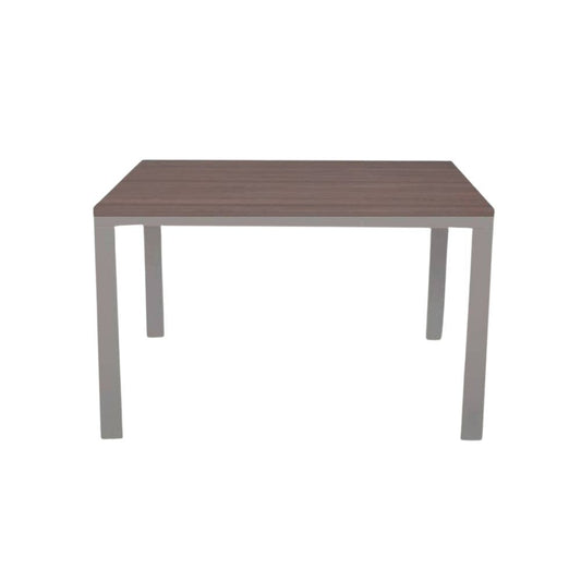 Table rectangulaire Monster 110x70 avec structure gris tourterelle et plateau mélèze gris