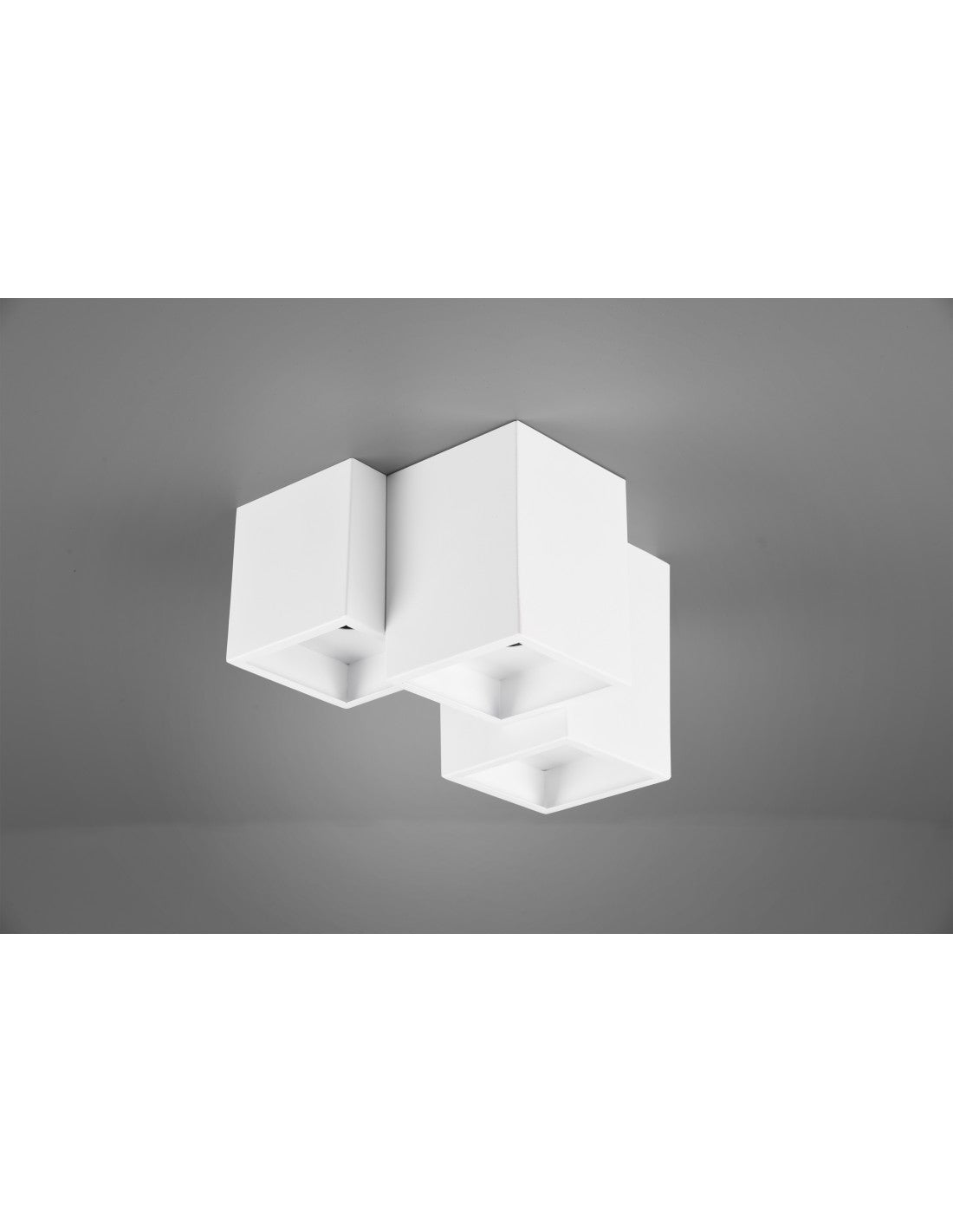 Plafonnier 3 Cubes GU10 Fernando Blanc Mat Trio Lighting