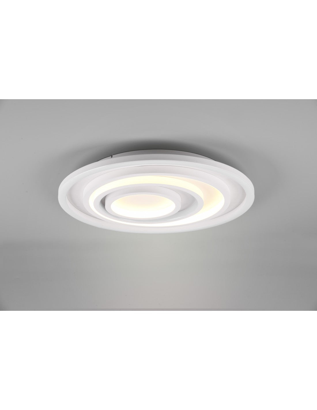 Grand Plafonnier Circulaire Moderne Variateur LED Kagawa Blanc Trio Lighting