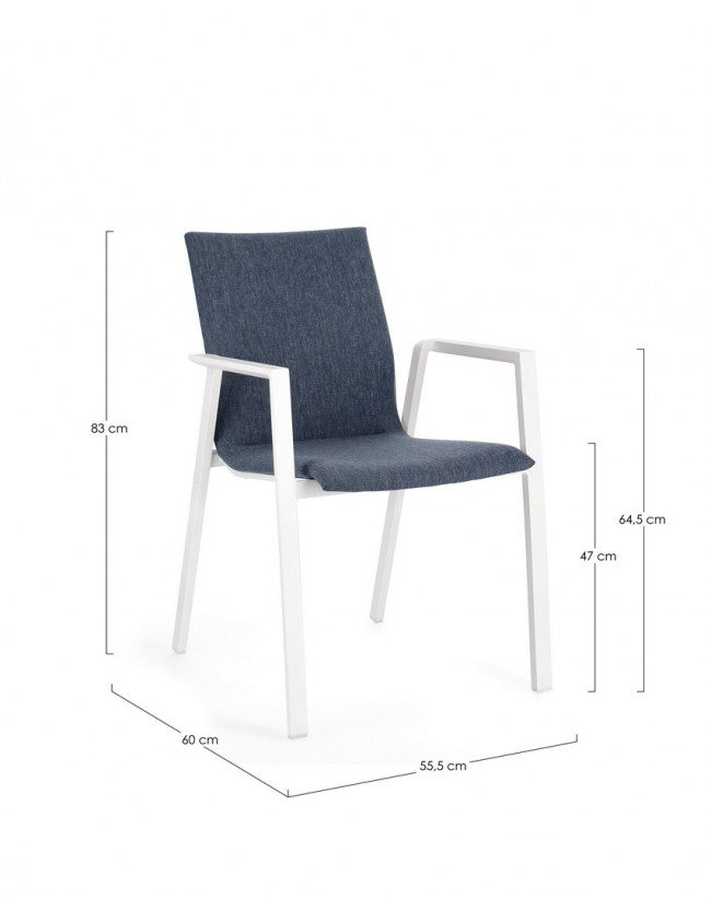 4x Chaise C-Br Odeon Bia-Denim Jx11