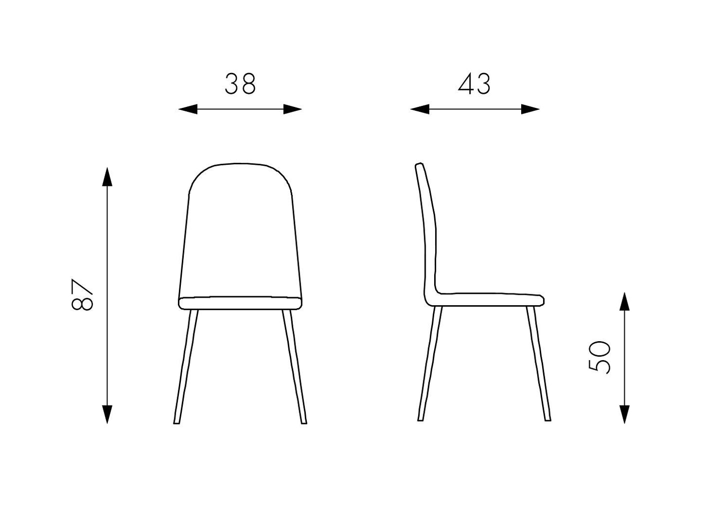 4x Chaise en imitation rotin avec assise beige 43x38x86,5h cm