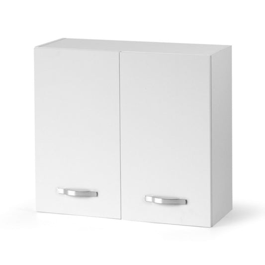 Elément mural égouttoir à cendres blanc pour cuisine 80x32xH 72 cm avec 2 portes
