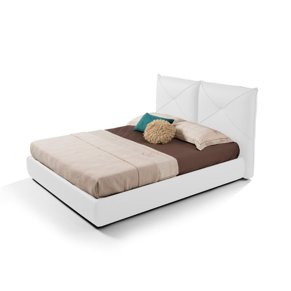 Letto matrimoniale contenitore Armonia bianco